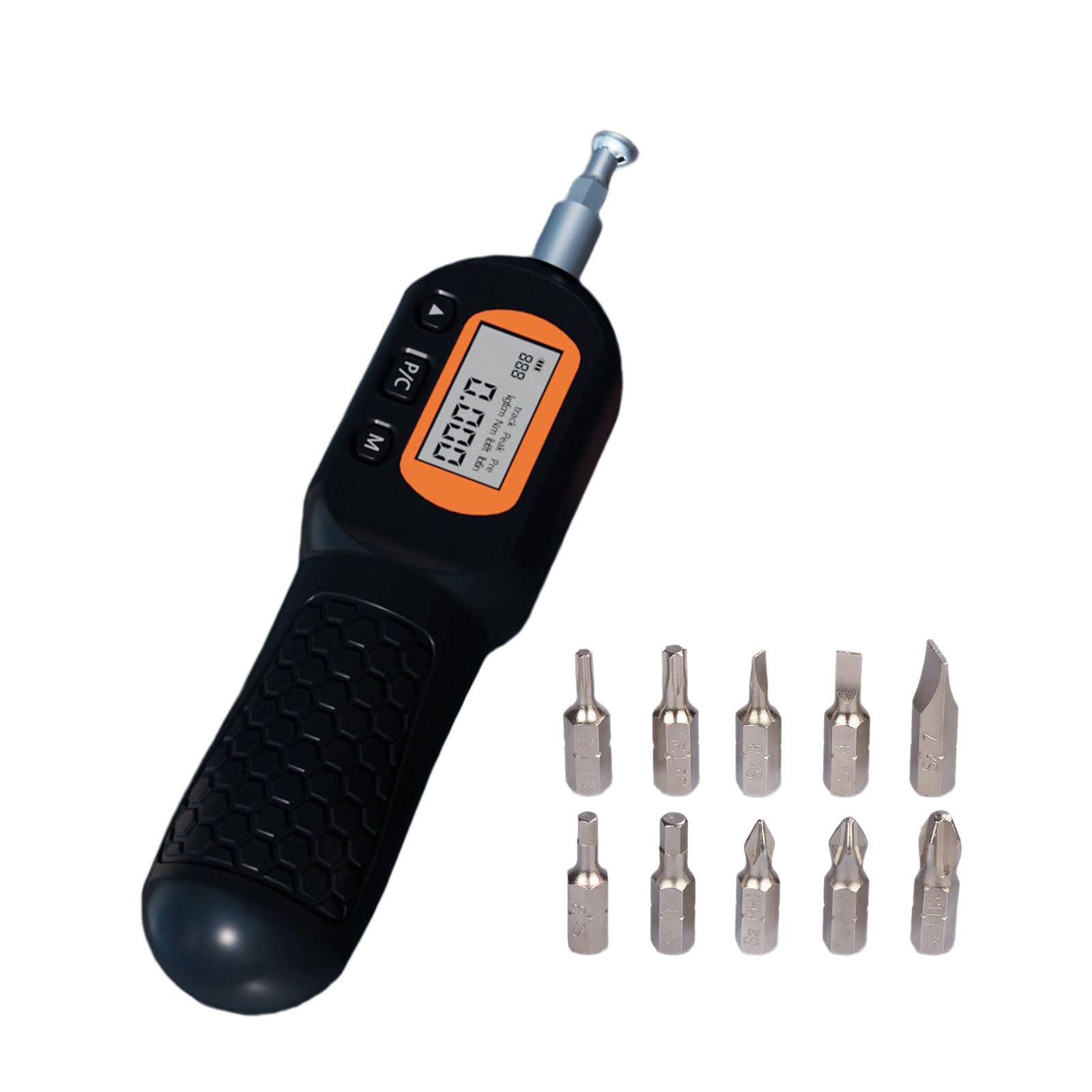 Digital Torques Screwdriver with LCD Display Accuracy Torques Control ABS Portable Design Includes 10 Bits for Professional Mechanics Digital Screwdriver