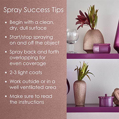 Image of Krylon Fusion All-In-One Adhesive Spray Paint for Indoor /Outdoor Use, 12 oz, Rose Gold