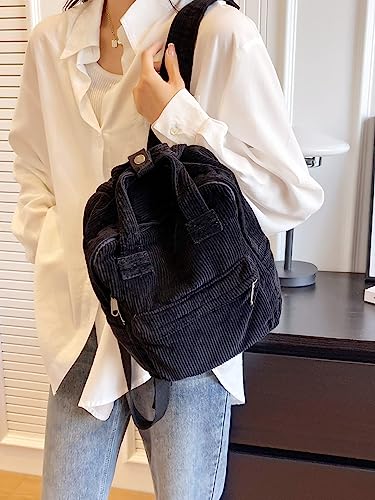 Image of MaxxCloud Vintage Denim Laptop Backpack Casual Canvas Daypack Handbag Purse Lightweight Rucksack Shoulder Bag