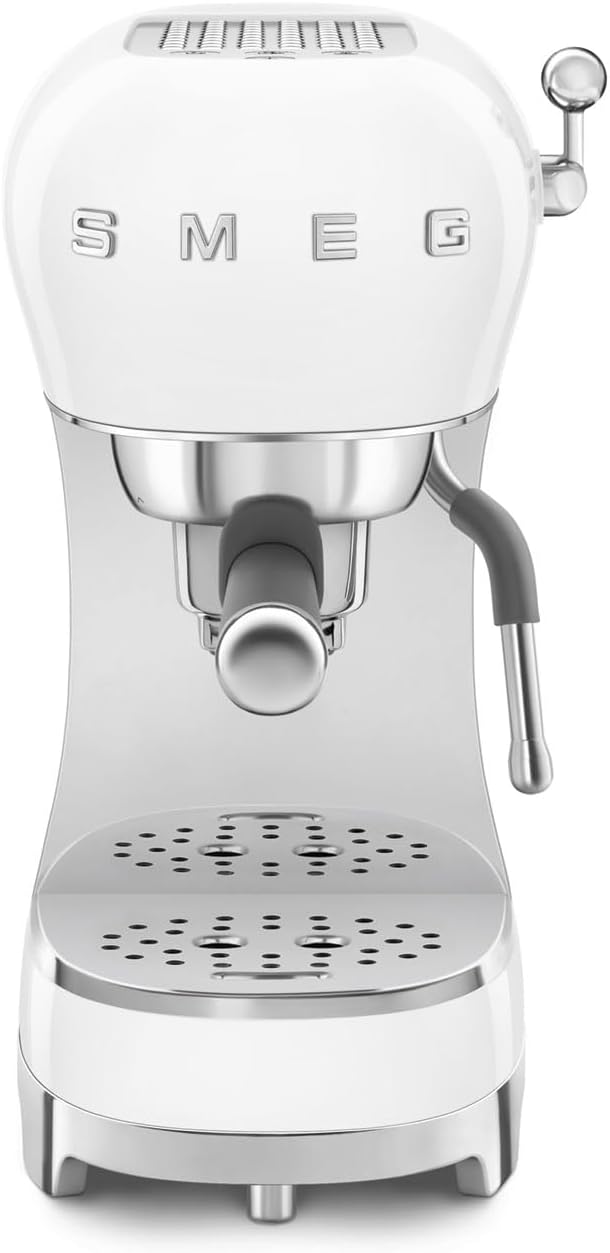 SMEG ECF02WHEU Macchina da caffè manuale Espresso Machine, Plastic, White SMEG ECF02WHEU Macchina da caffè manuale Espresso Machine, Plastic, White