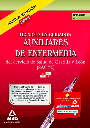 Auxiliares de Enfermería, personal estatutario, Servicio de Salud de Castilla y León . Temario
