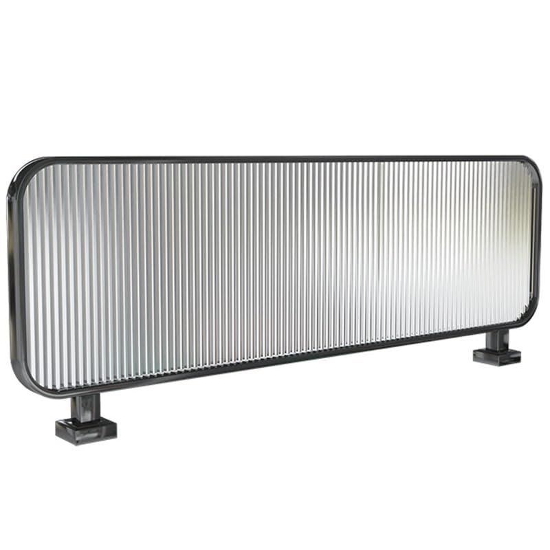 Przegroda ze stali nierdzewnej - 120 cm szkło hartowane pół ściany do restauracji, nowoczesny design, rozwiązanie do oddzielania przestrzeni, do użytku wewnątrz i na zewnątrz