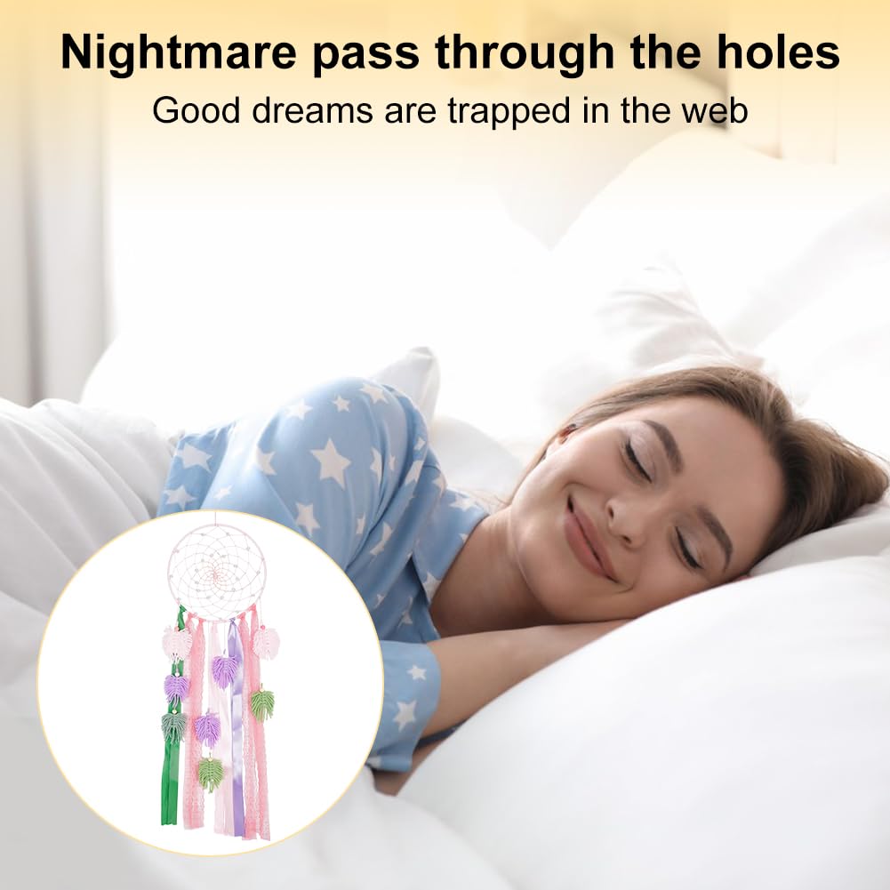 DIY Traumfänger Set - 2 Stück, Boho Style In Lila & Blau, Mit Wolle & Garn, Für Wanddeko