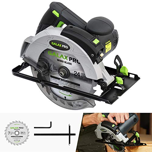 GALAX PRO 12A 5500RPM Corded Circular Saw with 7-1/4" Circular Saw Blade