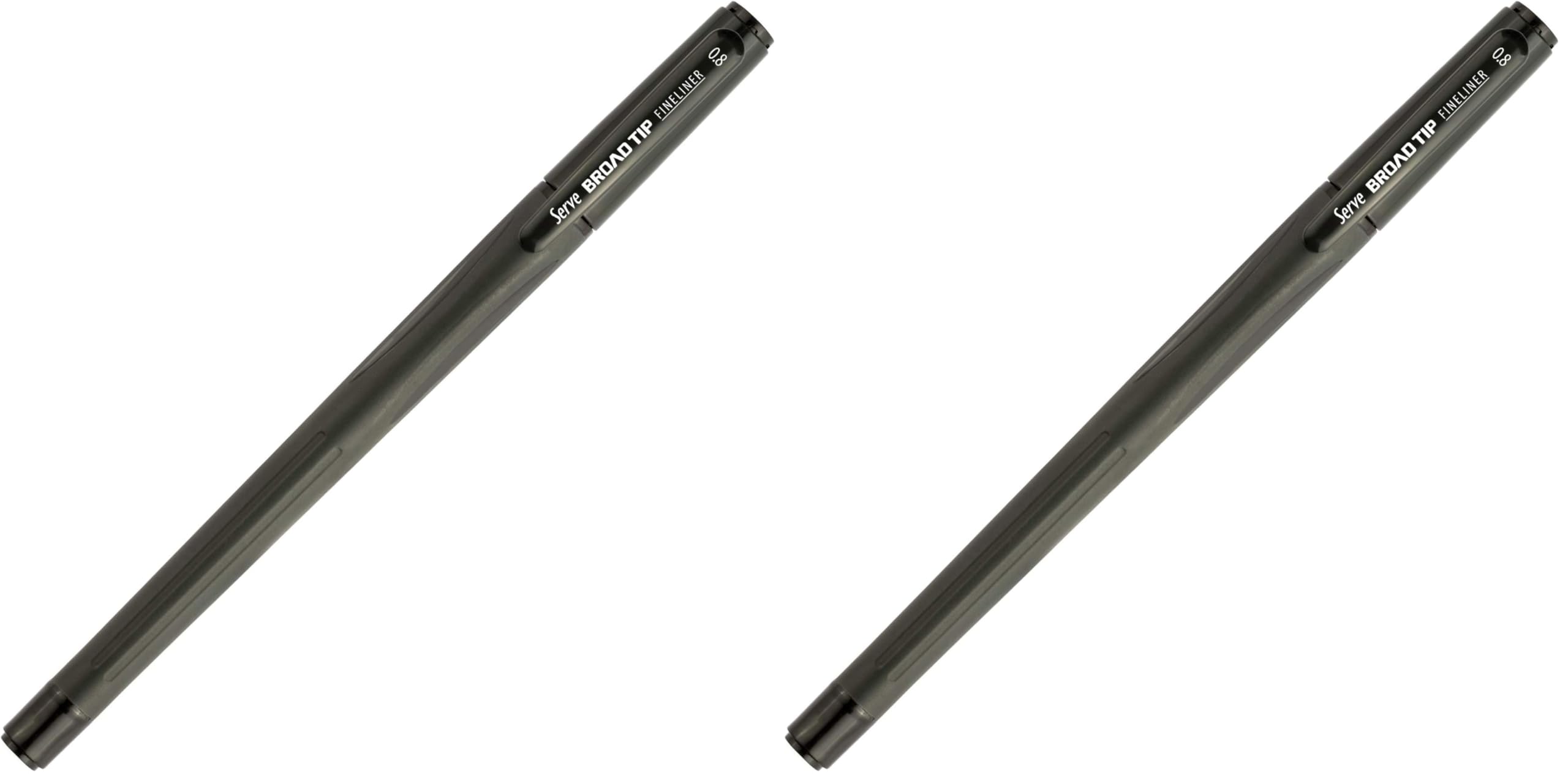 Serve SV-Broadtf08-02 Broad Fine Liner, Kırmızı 2li paket