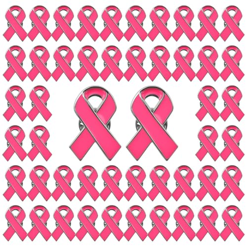 Octobre rose 50 pièces épingles à ruban rose