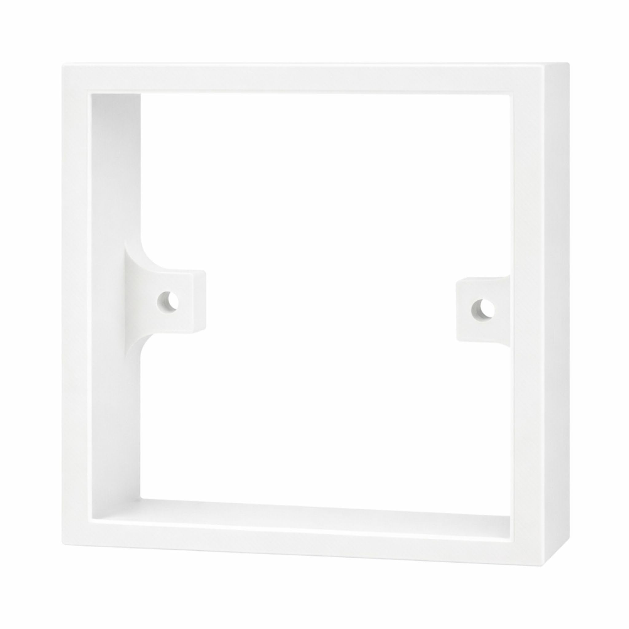 Single Socket Spacer – 10mm 1-Gang Wall Box Extender for Plug Sockets or Light Switches – Ideal for Tiled or Panelled Walls – UK Standard Fit (White)