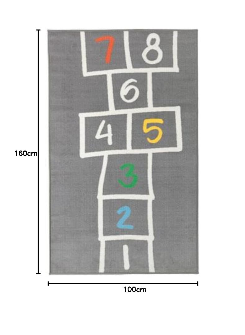 Ikea HEMMAHOS Teppich in grau, (100x160cm)