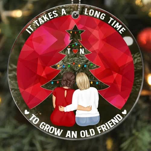 Personalized Christmas Bestfriend Ornament It Takes A Long
