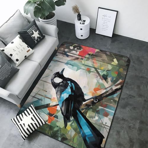 Tapis moelleux graffiti Magpie grand format isolation phonique - 5