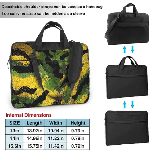 Maletín para portátil impermeable con patrón Leopard 14 pulgadas miniatura 4