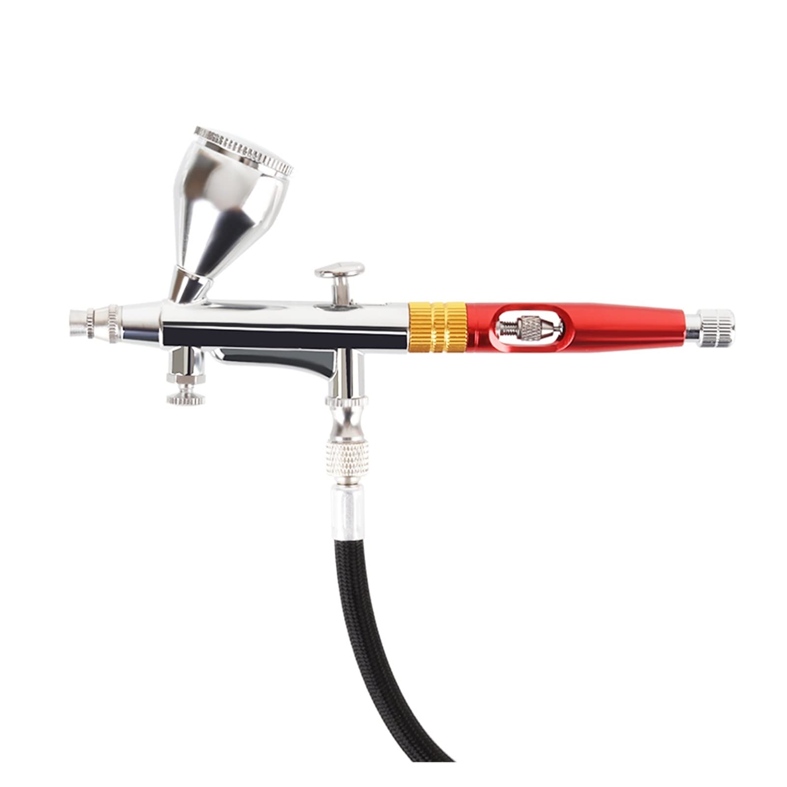 Duży przepływ powietrza Dual Action Airbrush Pen Pistolet natryskowy do modelu artystycznego Farba do ciała Artysta Makijaż Tatuaże na paznokcie Ciasto Narzędzia do samochodu Narzędzie do naprawy sa