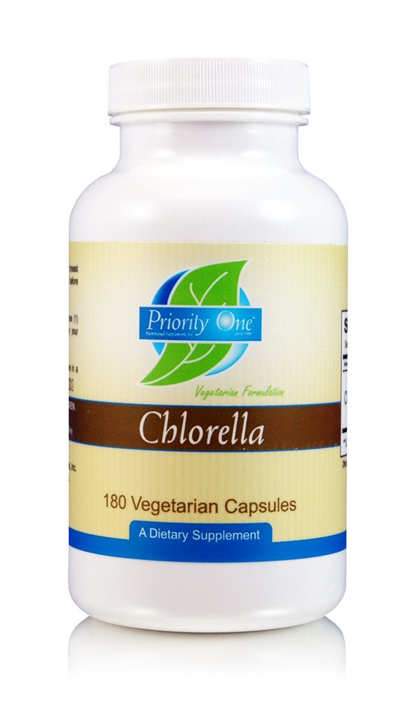 Priority One Vitamins Chlorella 180 Vegetarian Capsules Healthy Immune System Support*