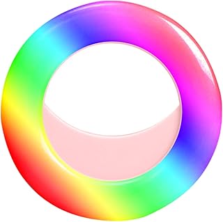 Selfie Light Ring Light USB Rechargeable 40 LEDs Ring Light Mobile Phone with 3 Brightness 6 Modes for Make-Up, Selfie (Pink)