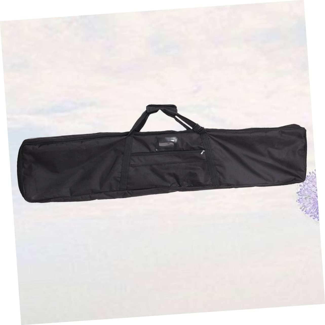 POPETPOP Large Canvas Recurve Storage Bag with Inside Strap Washable Hunting Tote Pouch Wear Multifunctional Shoulder Case for Accessories Black