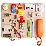 Tangame Montessori Busy Board, a Busy Plank Toy for Young Children, a Travel Toy with Educational...