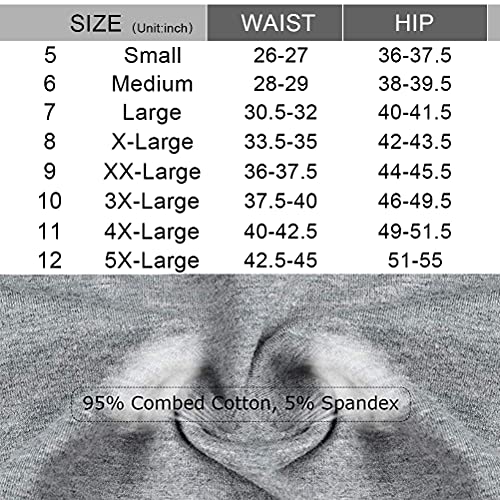 Image of Womens Underwear,Cotton Mid Waist No Muffin Top Full Coverage Brief Ladies Panties Lingerie Undergarments for Women Multipack