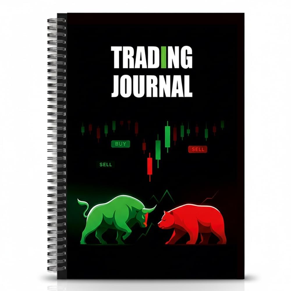 Trading Journal Notebook A5 | Trading Diary for Forex, Crypto & Stock Market | Track Entry, Stop Loss, P&L & Notes-image-1