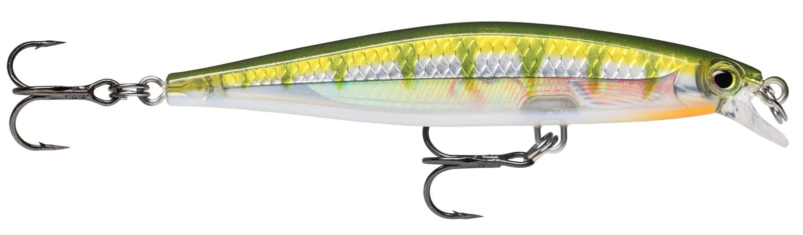 Rapala Shadow Rap Lure with Two No. 8 Hooks, 0.7 m Swimming Depth, 7 cm Size, Yellow Perch