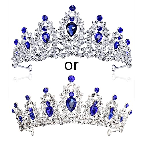 Diadema de boda para mujeres y niñas, con diamantes de imitación, para bodas, bailes de graduación