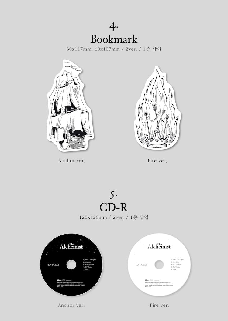 LA POEM - 2nd Mini Album The Alchemist CD (Anchor+Fire ver. SET)