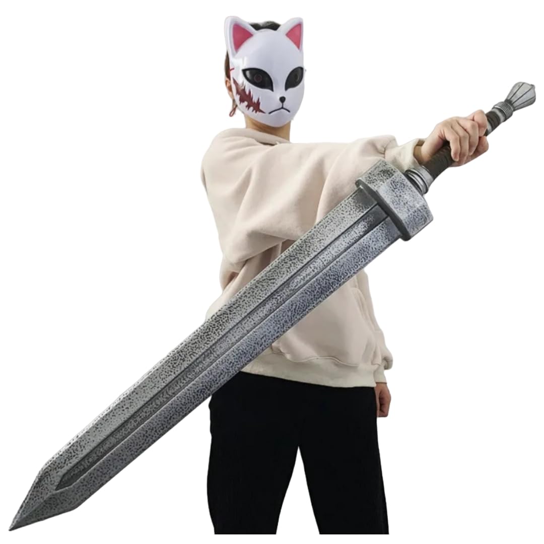 damdos Espada Gigante de Espuma para Halloween, para Cosplay, 100 cm, cumpleaños