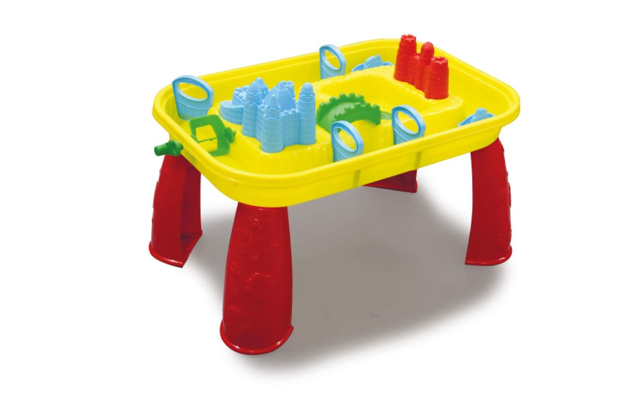 Jamara Table Jeu De Sable Et D'eau Château – Roue à Aubes Manuelle – Facile à Monter – Multicolore – Dès 3 Ans