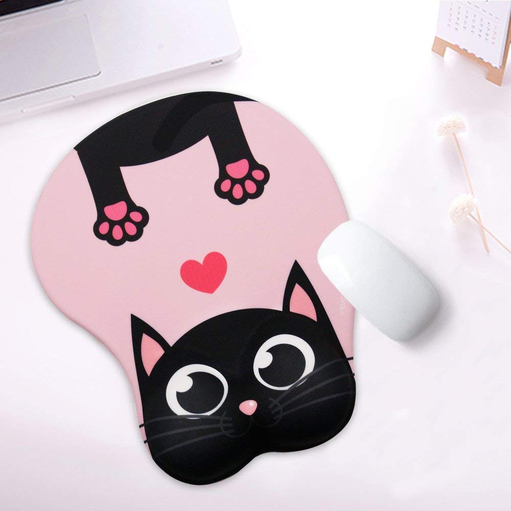 Tappetino per mouse personalizzato in pelle PU con monogramma e