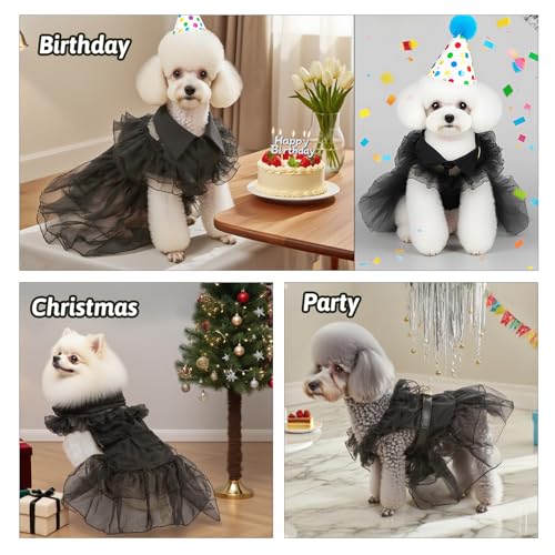 Disfraz para perro negro talla Medium elegante miniatura 7