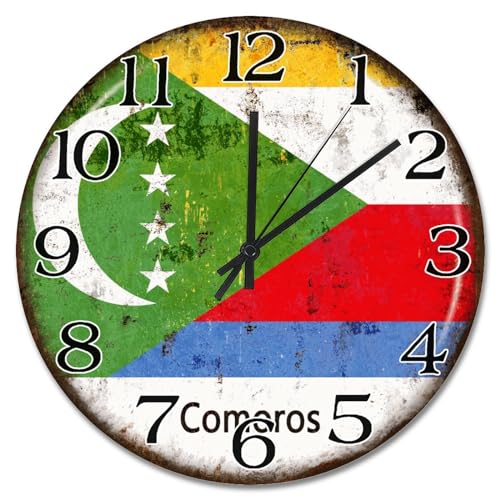 Horloge Comores silencieuse pour stopper le tic-tac dans la chambre