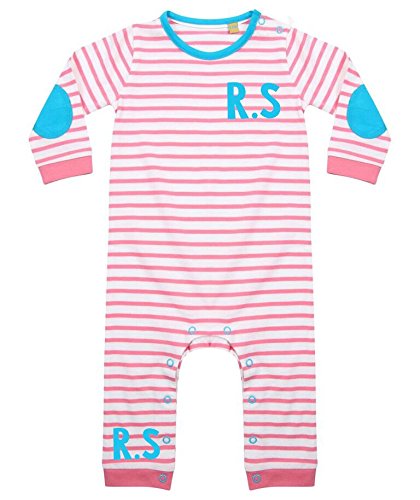 personalised initial baby grow