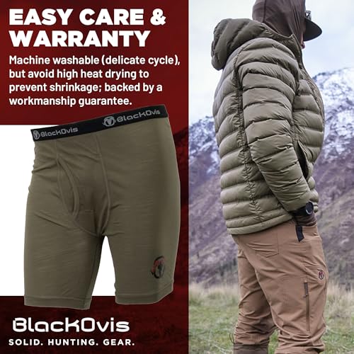 Venture Merino Boxer Brief - Reg - Burnt Olive - 2XL4