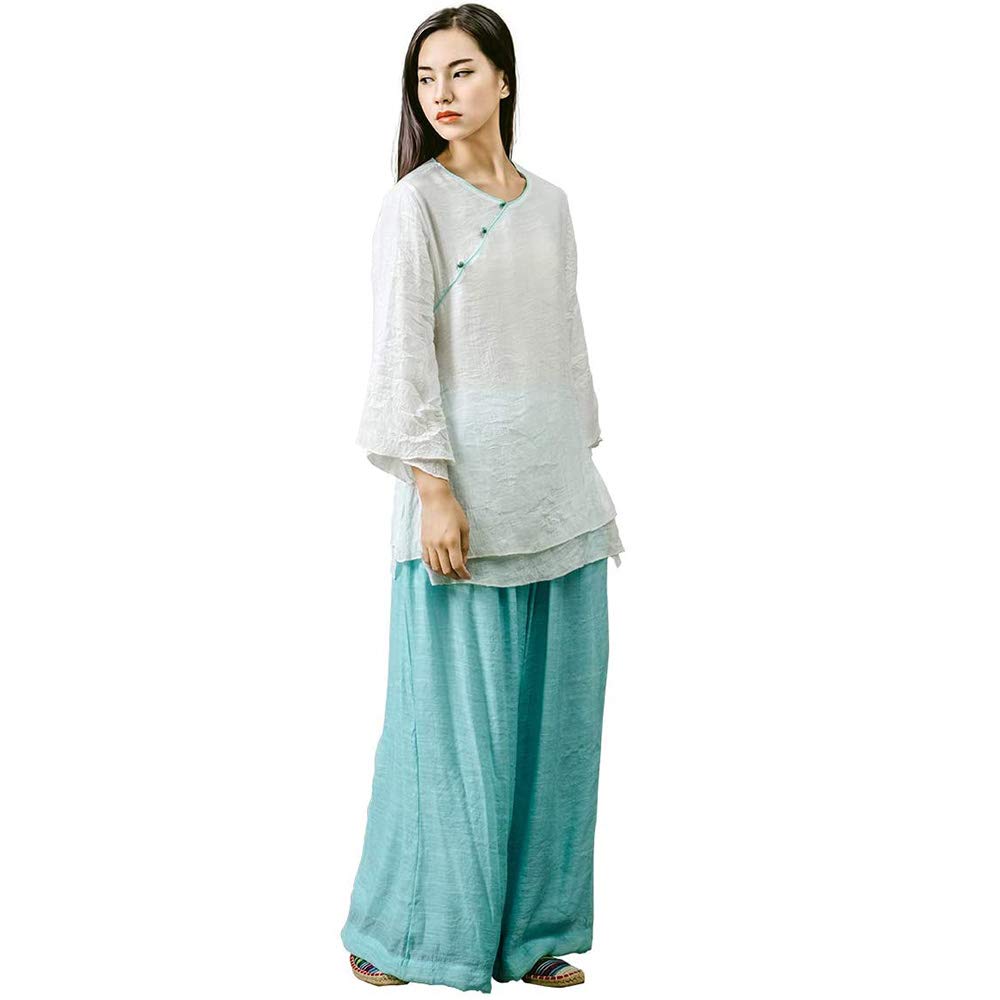 Vêtements de Tai Chi anti frottement tenue de méditation en coton soie pour femme active XL