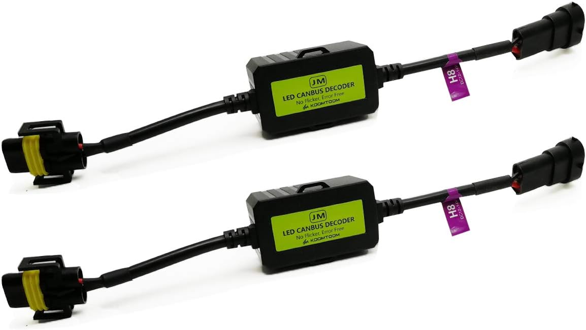 Led Headlight Decoder H11 H8 Canbus Resistor Anti-flicker Harness Headlight Bulb Decoder for 2014 Veloster Turbo Rspec
