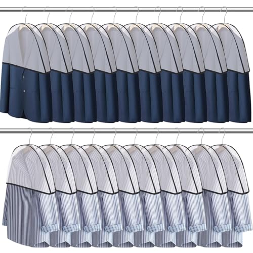 Reviews de Fundas de ropa los 5 más buscados. 46 RONSXY 20pcs Protector de Ropa Colgante, Fundas para Trajes en Clóset con Fuelle de 2 Pulgadas,Fundas Ropa Transparente Anti-Polvo y Transpirable para Vestidos, Trajes, Abrigos...