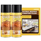 KEFPO Natural Beeswax Furniture Polish : Wood Cleaner & Protector for Wooden Tables Cabinets Leather Furniture and More 2 Pack