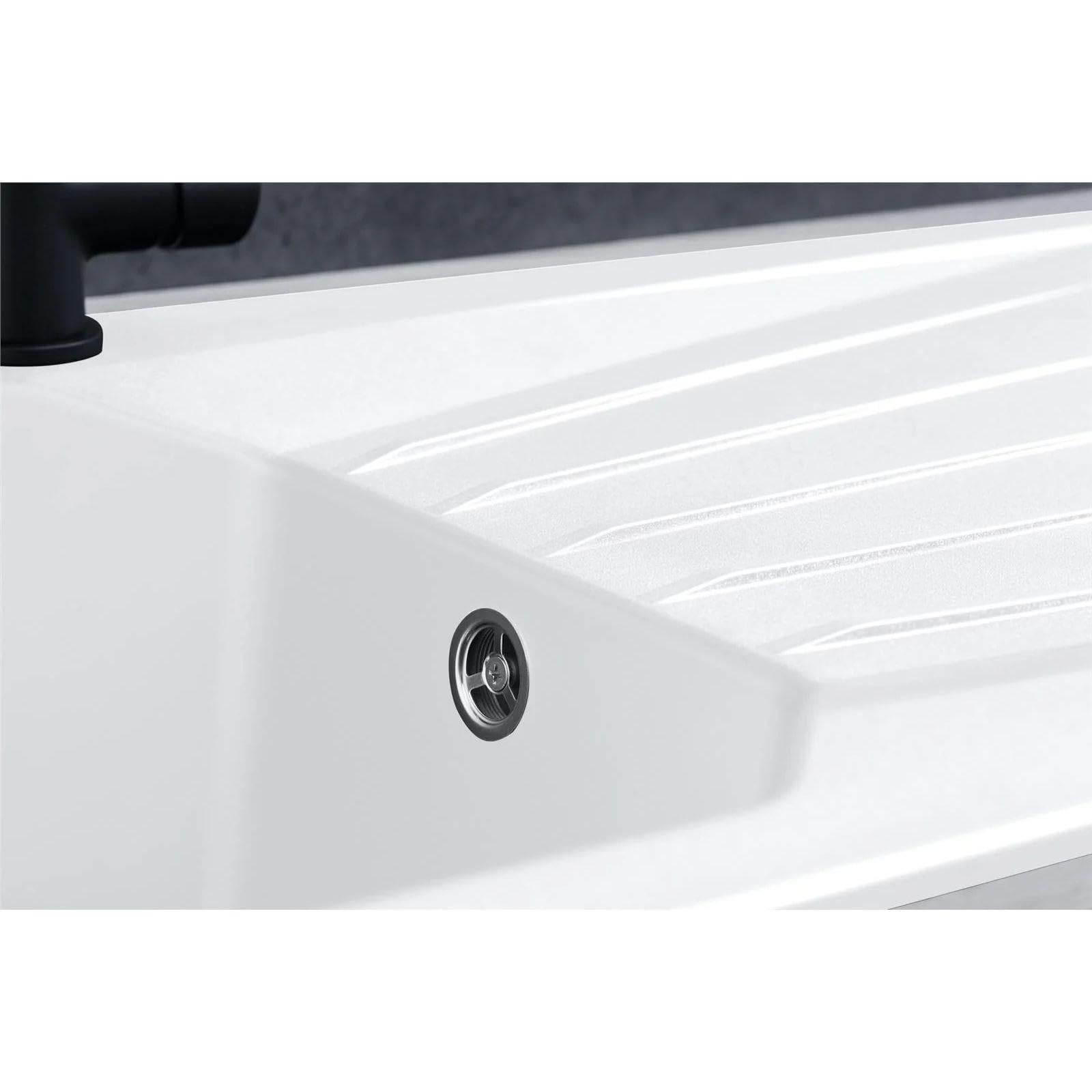 LD780WH Fregadero Blanco 1 Seno con Escurridor Composite BIO