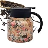 Beaucoup d'espace : préparez et dégustez des boissons chaudes pendant de nombreuses heures avec l'excellent effet isolant de Floral Teapot. Cette carafe isotherme pour boissons chaudes peut contenir 800 ml, gardant votre boisson chaude toute la journée