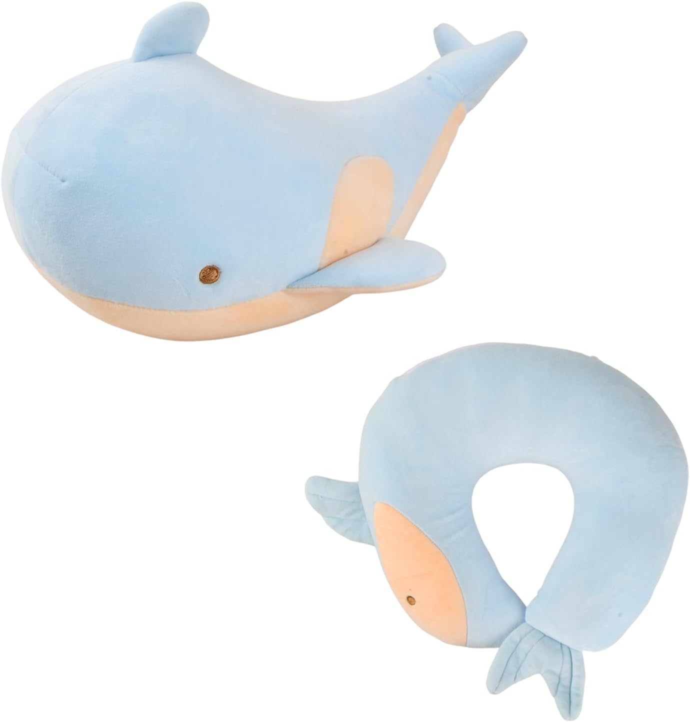 Anseom Oreiller de Voyage 2 en 1 pour Enfants, Oreiller en Forme de U Pratique Déformable Portable Doux, Confortable Soutien pour la Tête et Le Cou Oreiller de Voyage Enfant (Baleine) Anseom Oreiller de Voyage 2 en 1 pour Enfants, Oreiller en Forme de U Pratique Déformable Portable Doux, Confortable Soutien pour la Tête et Le Cou Oreiller de Voyage Enfant (Baleine)