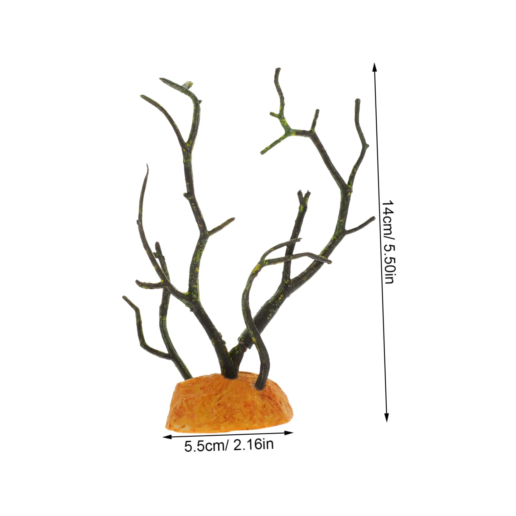 CORHAD Artificial Green Grass Plant for Terrarium Reptile Tank Ornament Aquarium Decorations