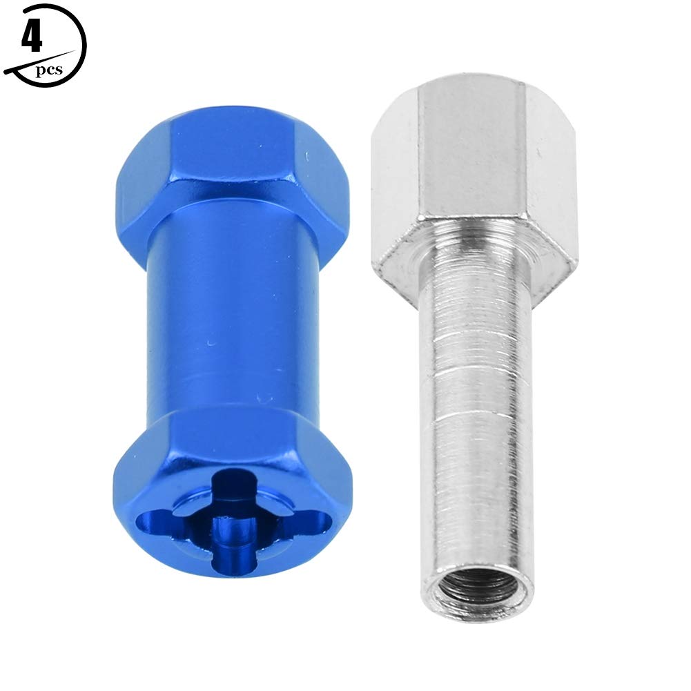 RC Auto 12mm Hex Radnabenadapter – 4 Stück, Aus Aluminium, Für D90, AX10, SCX10 Crawler – 15 Mm Lila