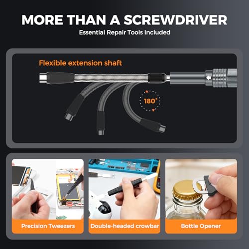 Image of UF-TOOLS 83 in 1 Electronics Precision Screwdriver Set, Mini Professional Magnetic Repair Tool Kit with Torx Phillips Triwing for Computer, iPhone, Macbook, PC, Laptop, Watch, PS5, RC