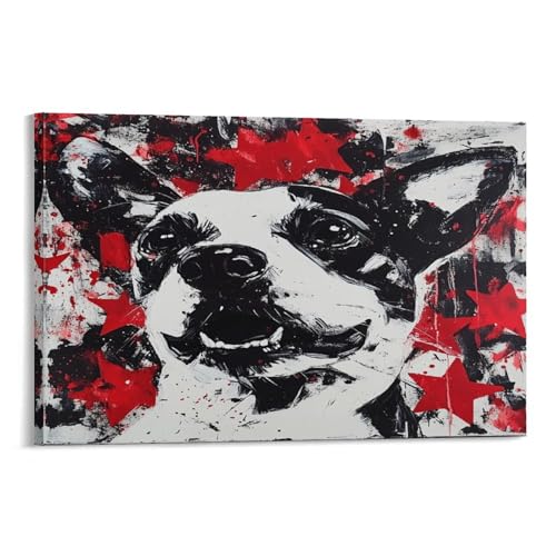 Décoration DALMATIEN 30x45 Panneau Mural Toile Salon Impression 3D