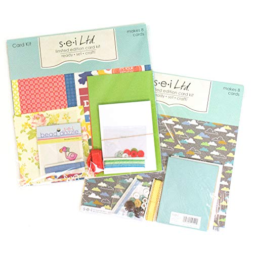 S·E·I All Occasion Card Making Kit Pack - Set of Two Kits Makes