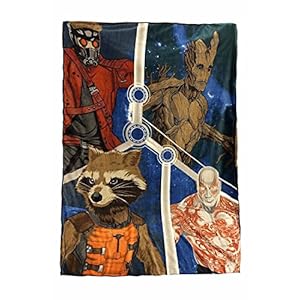 Guardians of the Galaxy Plush Blanket ~ Twin Full Throw 62″ X 90″