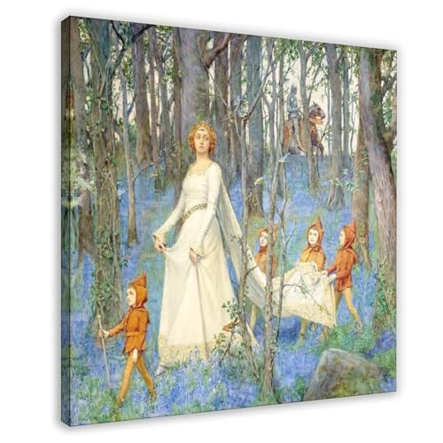 Décoration murale premium The Fairy Woods, toile tendue sur cadre 50,8 cm Henry Meynell Rheam