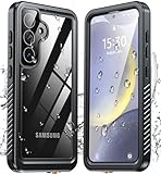 ANTSHARE for Samsung Galaxy S25 Case Waterproof, [IP68 Underwater] Built-in Screen/Camera Protector, 12 FT Military Dropproof Full Body Shockproof, Protective Phone Case for Galaxy S25 Case 6.2'-Black