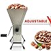 Hand Crank Nutcracker Tool for Hazelnuts, Soft Shell Pecans, Pistachios and Filbert Nuts, Brazil Nuts - All Steel, Portable and Adjustable