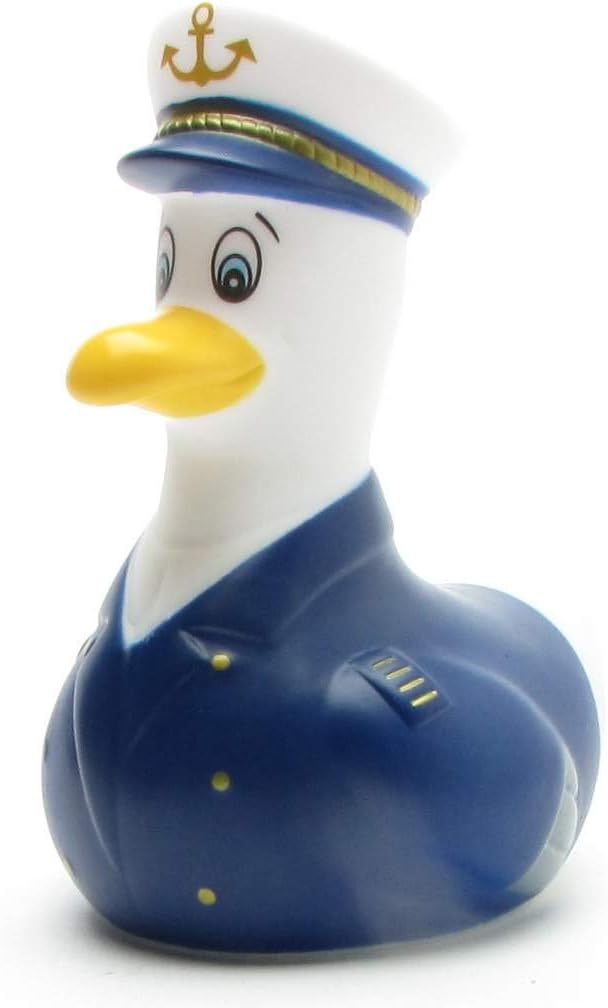 MöwMöw Kapitän Quietsche-Möwe I Badeente I Quietscheente I H: 11 cm MöwMöw Kapitän Quietsche-Möwe I Badeente I Quietscheente I H: 11 cm