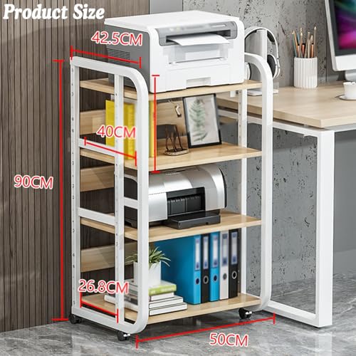 Meuble de rangement multimédia à 3/4/5 niveaux – Support d'angle en métal avec roulettes pour matériel audio, bibliothèque, studio d'enregistrement et cinéma maison